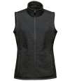 FHV-1W Stormtech Ladies Avalante Full Zip Knitted Fleece Gilet Black Heather colour image